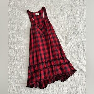 Medium Denim & Supply Ralph Lauren Red and Black Plaid Dress